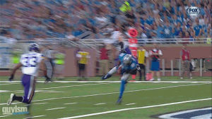 Calvin Johnson with a spinning TD catch and a 360 dunk celebration (GIF)