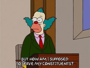 season 14,episode 9,krusty the clown,serve,14x09,constituents,politcian