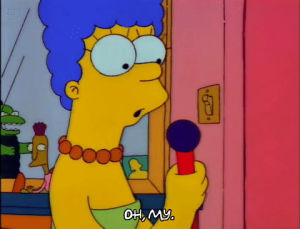 season 3,marge simpson,episode 13,angry,annoyed,marge,microphone,3x13