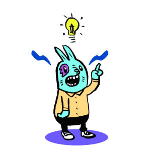 idea,bunny,cat,fun,halloween,illustration,rabbit,hipster,motivational,flashy,lightbulb,good idea,start up