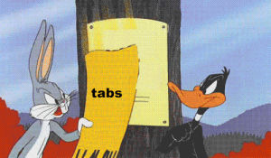 vs,tabs,spaces