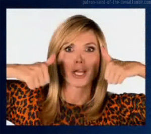 heidi klum,project runway,reaction,adorable,silly,thumbs up,i made this,goofy,no problem