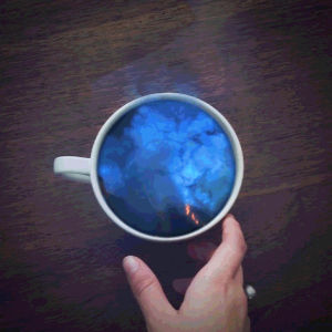 cup,blue,fire,whoa