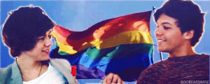 larry stylinson,gay,harry styles,louis tomlinson,1d,rainbow,upload,gay pride,rainbow flag