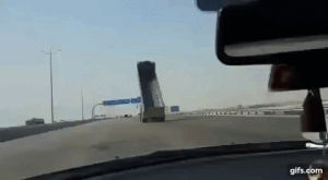 truck,sign,highway,crashes,overhead