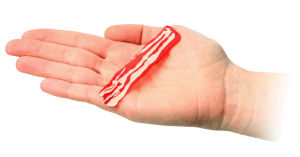 hand,bacon,fold