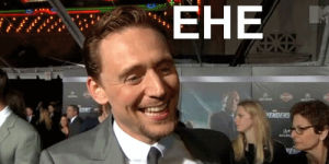 tom hiddleston,laughing,loki,avengers