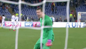 as roma,happy,football,soccer,excited,reactions,yes,yeah,roma,screaming,passion,calcio,pumped,woo,celebrating,come on,fist pump,oh yeah,lets go,goalkeeper,asroma,romagif,pumped up,goal celebration,szczesny