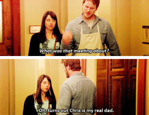 andy dwyer,tv,funny,parks and recreation,silly,chris pratt,aubrey plaza,april ludgate
