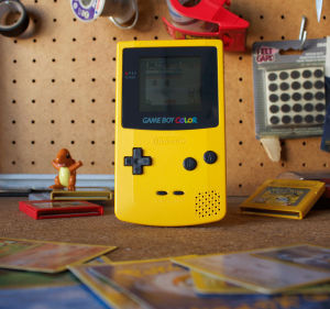 yellow,pokemon,charmander,nintendo,pikachu,game boy,gameboy color,pokemon cards