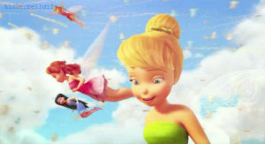 tinkerbell,the tinkerbell movies,rosetta,smiling,happy,disney,smile,excited,wow,flying,fly,amazed,fawn,fun fair