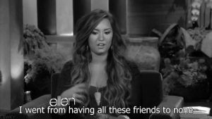 demi lovato,friends,girls,all,from,i,ellen,these,none,went,having,black and white,hot girls