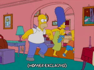 homer simpson,marge simpson,episode 9,wtf,season 20,shouting,pulling,20x09,disappeared