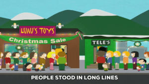 long lines,christmas,people,store