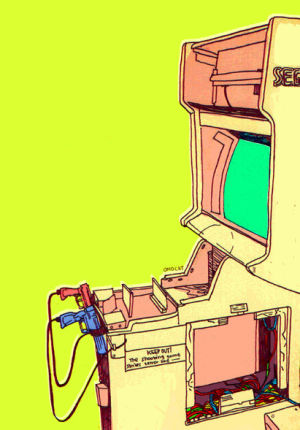drawing,flashing,video games,retro,yellow,old school,colourful,shoot em up