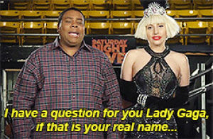 tv,snl,lady gaga,saturday night live,2013,kenan thompson,appearances,her face in the last one