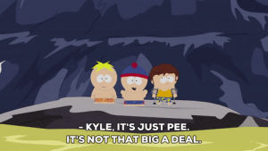 stan marsh,scared,butters stotch,deal with it,unsure,jimmy valmer,lake of pee