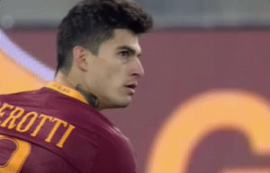 reaction,football,soccer,reactions,frustrated,roma,calcio,as roma,asroma,perotti,diego perotti,laugh it off