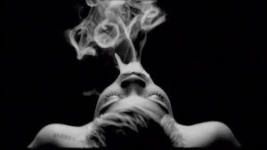smoke,love,black and white