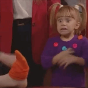 kimmy gibbler,smelly feet,disgusted,smell,kimmy gibbler is nasty,stench,gross feet,absurdnoise,full house,grossed out,affraid,tv,90s,run,michelle tanner,90s tv,disgust,fungal feet