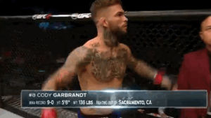 excited,fight,ready,entrance,warm up,hyped,ufc 202,cody garbrandt