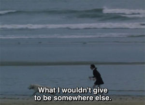 beach,1967,dog,running,ocean,dreams,anna,melancholy,jean luc godard