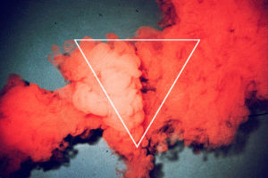 rihanna,smoke,colorful,triangle,illuminati,upside