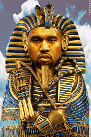 pharaoh,kanye,hip hop,art,lol,peekasso