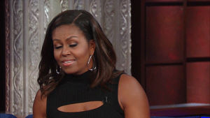 wtf,why,idk,shrug,michelle obama,oh my god,late show,come on,flotus,but why,whats going on