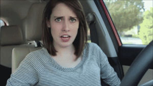laina walker,oag,car,driving,chair,oh yeah,overly attached girlfriend,lean back