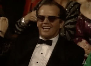 jack nicholson,lol,laughing,oscars,laugh,academy awards,oscars 1986