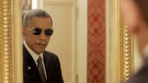 shots fired,swag,sunglasses,barack obama,president obama,finger guns