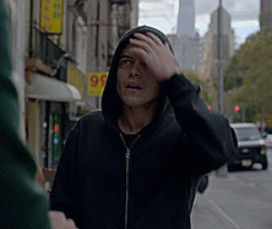 mr robot,rami malek,mrrobotedit,rami malek edit,is my new aesthetic tbh,everything about him is so stunning,watching elliot take off his hood,i could literally watch him for hours,march 2014
