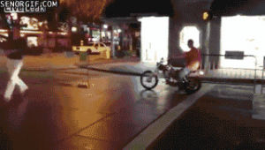 drunk driver,fail,home video,drunk,ouch,motorcycle,idiot,premio nobel