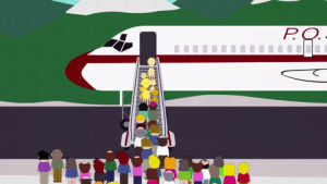 crowd,board,airplane,enter