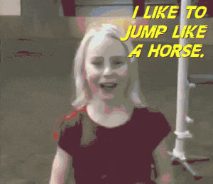 horse,horse girl,i like to jump like a horse