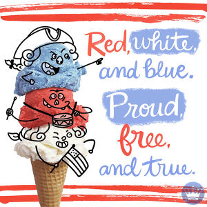 patriotic,funny,america,ice cream,independence day,july 4th,labor day,hallmark,hallmark ecards