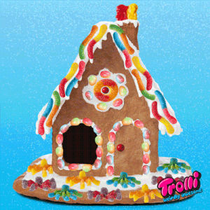 gingerbread house,candy,trolli,lol