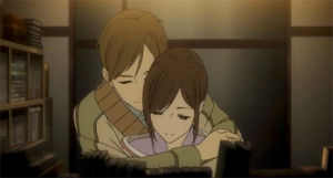 anime hug,cute anime,cute anime couple