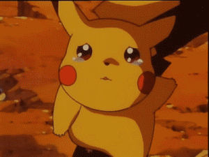 goodbye,pikachu,tears,pokemon,sad,over and out