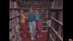 librarian,funny,dance,reaction,dancing,lol,haha,nostalgia,library,old school,levar burton,reading rainbow,stacks,levar,80s