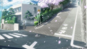 cherry blossoms,anime scenery,sakura,highschool of the dead,high school of the dead,anime,beautiful,scenery,sakura tree,episode 8 btw
