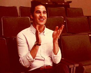 approve,blaine anderson,glee,clapping,applause,great,good job