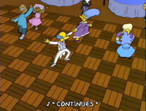 ballroom dancing,dance,season 5,party,episode 21,boogie,mr burns,5x21,promociones,play it sam play as time goes by