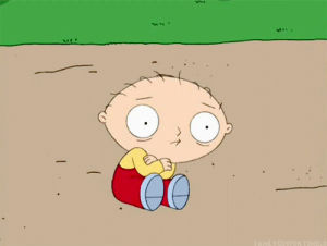 nervous,stewie,family guy,scared