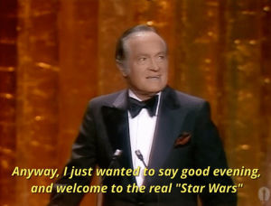 oscars,good evening,star wars,academy awards,bob hope,oscars 1978,welcome to the real star wars