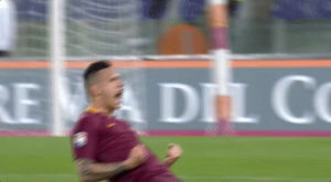 happy,football,soccer,excited,reactions,celebration,yeah,roma,calcio,as roma,pumped,woo,celebrating,come on,lets go,asroma,romagif,goal celebration,paredes,roma goal,leandro paredes