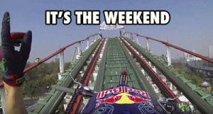 party,yeah,friday,bike,weekend,ride,red bull,gifsyouwings