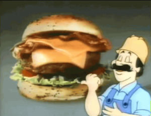 beef,80s,1980s,commercial,1987,cheeseburger,beef industry