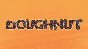 doughnut,typography,food,design,type,donut,frosting,type animation,loosekeys,food eating,do nut